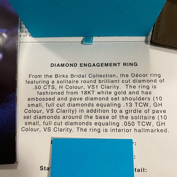Birks Diamond Ring - Picture 8 of 8